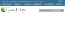 Tablet Screenshot of highlandvillage.org